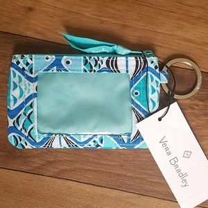 Vera Bradley Zip ID Case Go Fish Blue